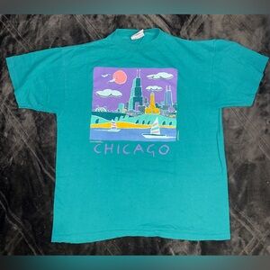 Vintage Chicago Graphic T Shirt multi color, XL 1993